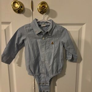 Baby Gap Chambray Button Down Onesie